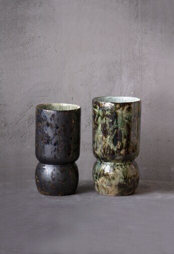 Vases "Dali autumn" and "Dali black sea"